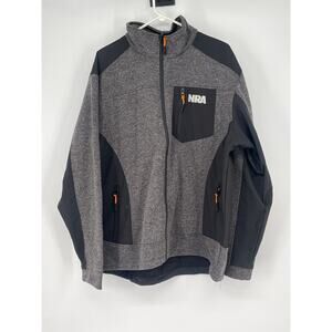NWOT‎ NRA National Rifle Association Jacket Mens 2XL Full Zip Fleece Lined Coat